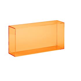 Pitkulainen laatikko - oranssia akryyliä