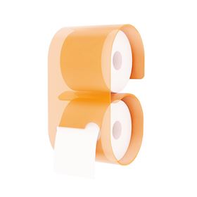 WC-paperiteline - oranssia akryyliä