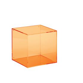Kuutiolaatikko - oranssia akryyliä