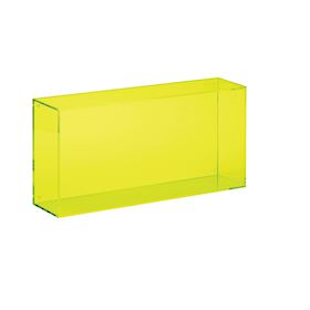 Pitkulainen laatikko - keltaista akryyliä