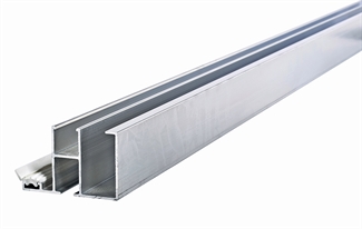 Alumiininen sivuprofiili (ilman kumilistaa) 16 mm RIATHERM® - pituus 3000 mm (rimaratkaisu)