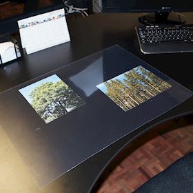 Kirjoituspöydän suoja - kirkas & kiiltävä